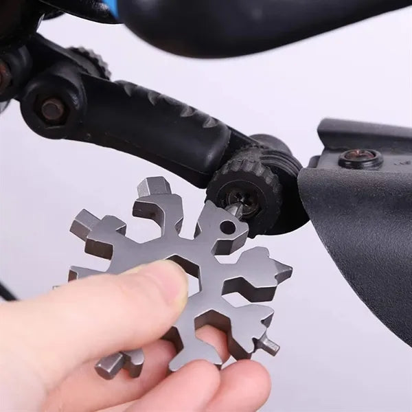18-In-1 Stainless Steel Snowflake Multitool