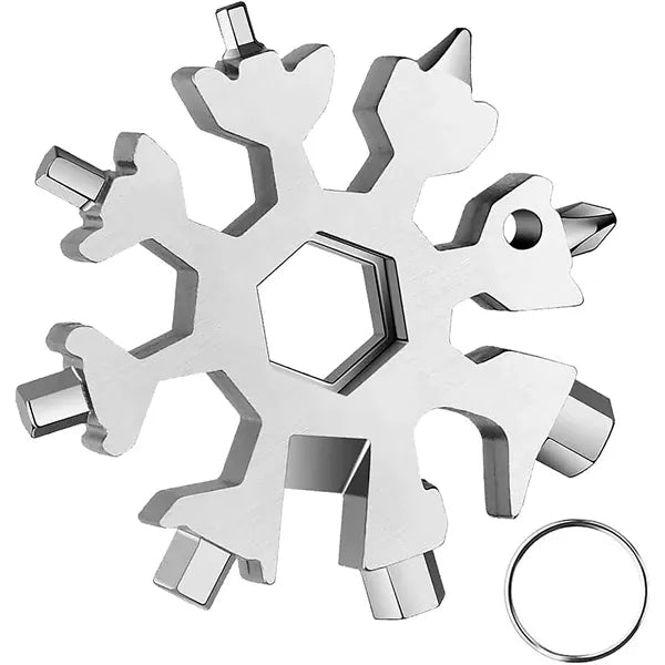 18-In-1 Stainless Steel Snowflake Multitool