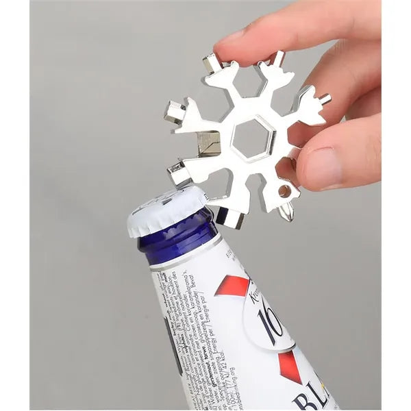 18-In-1 Stainless Steel Snowflake Multitool