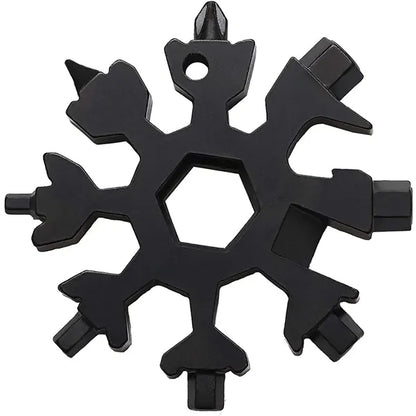 18-In-1 Stainless Steel Snowflake Multitool