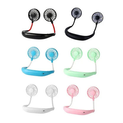 Wearable Portable Neck Fan for Personal Cooling