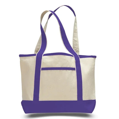 Deluxe Small Canvas Tote Bag Heavy Duty