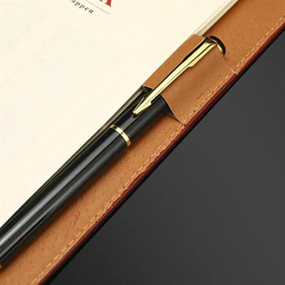 A5 Loose-Leaf 6-ring Binder Notebooks Diary with Pen Holder