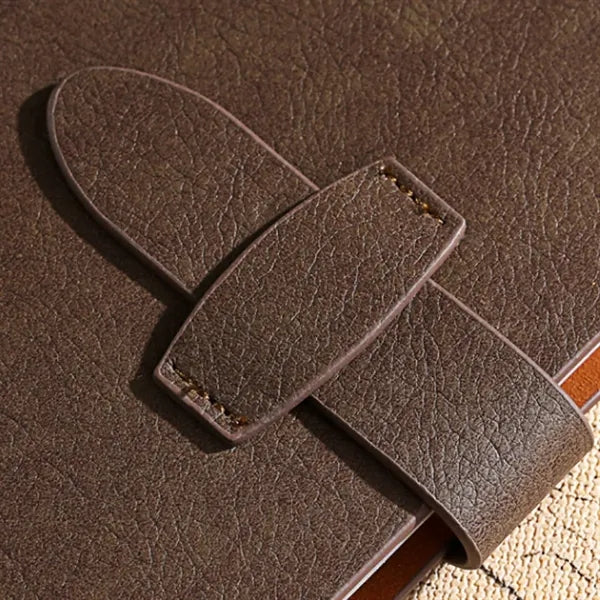 A5 Refillable 6-ring Binder Belt-Buckle Notebooks Diary