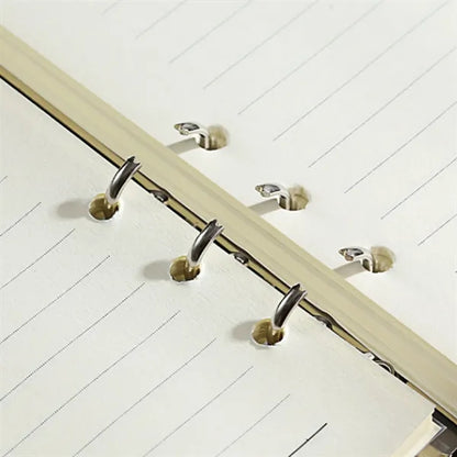 A5 Refillable 6-ring Binder Belt-Buckle Notebooks Diary