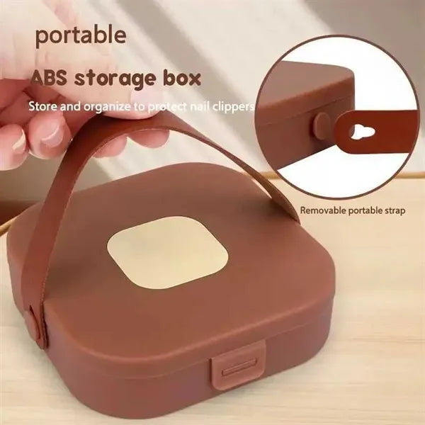 Rust-Proof Anti-Splash Practical Travel Manicure Set Case