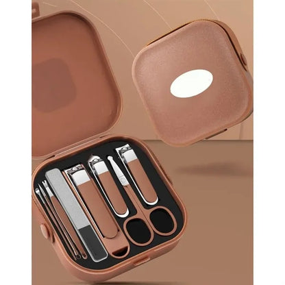 Rust-Proof Anti-Splash Practical Travel Manicure Set Case