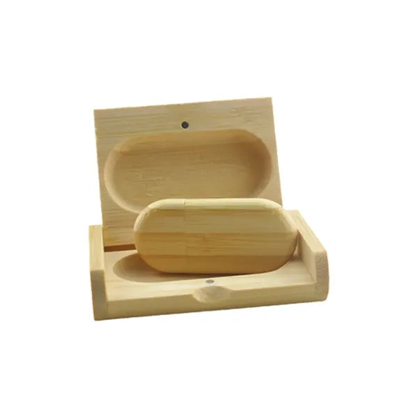 8G Fast Transfer Wooden Oval  USB Flash Drive with Box