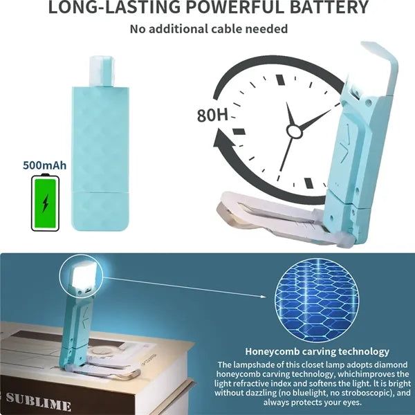 USB Rechargeable Adjustable Portable Mini Reading Light