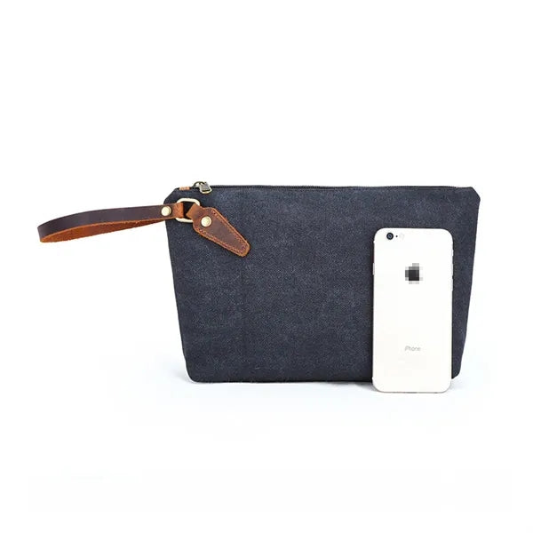 Spacious Portable Wear-Resistant Canvas Travel Toiletry Bag