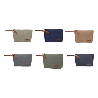 Spacious Portable Wear-Resistant Canvas Travel Toiletry Bag