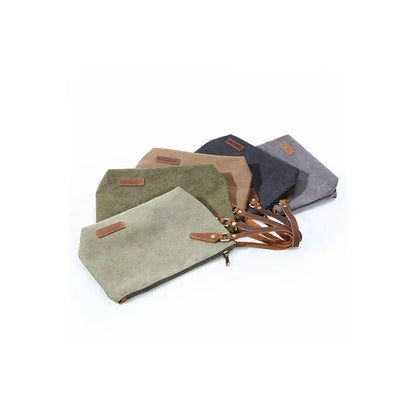Spacious Portable Wear-Resistant Canvas Travel Toiletry Bag