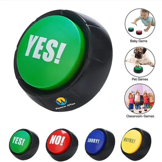 Interactive Press-Type  Yes/No Buzzer Button Toy