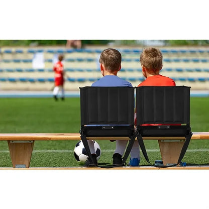 Foldable Anti-Slip Stadium Chair with Storage Pocket