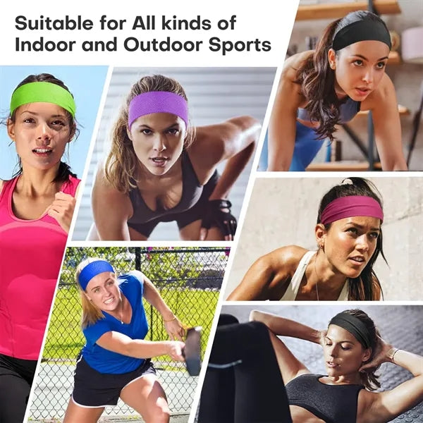 Breathable Sweat-Absorbing Stretchable Workout Headband