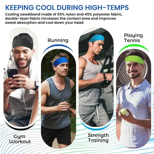 Breathable Sweat-Absorbing Stretchable Workout Headband