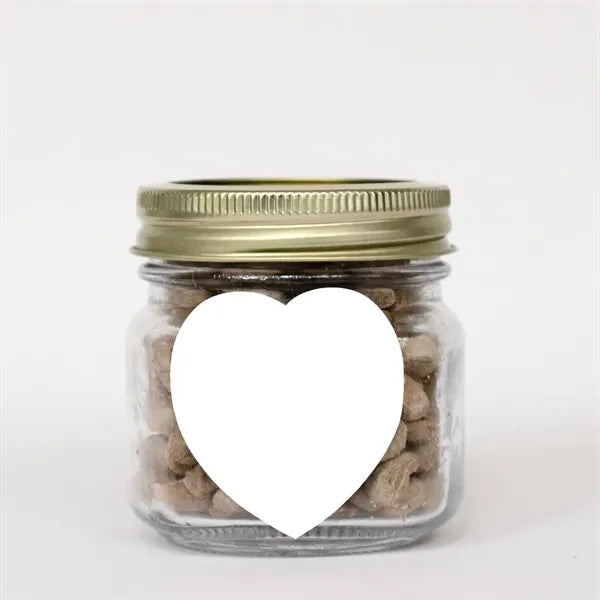 Half Pint Jar with Small Heart Magnet Pet Fill