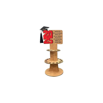 Wooden Graduation Cash Gift Holder with Inspirational Decor