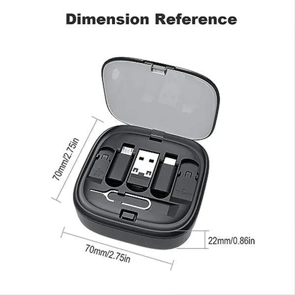 3-in-1 Portable Utility Retractable Charging Cable Box