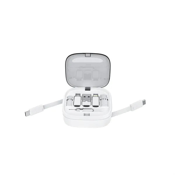 3-in-1 Portable Utility Retractable Charging Cable Box