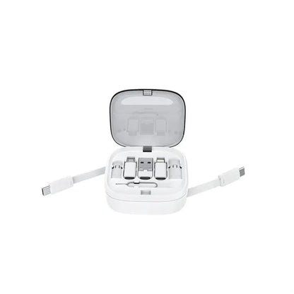 3-in-1 Portable Utility Retractable Charging Cable Box