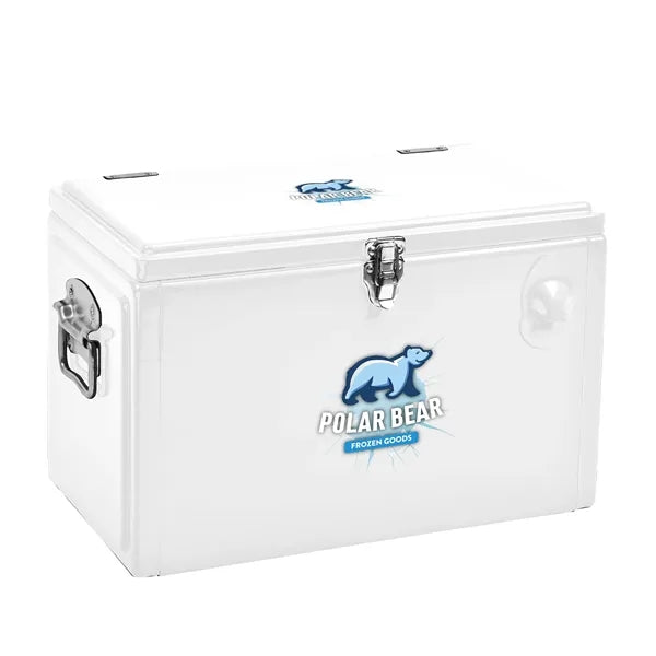 Metal Tool Box Cooler, Front & Top Imprint