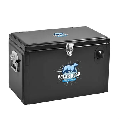 Metal Tool Box Cooler, Front & Top Imprint