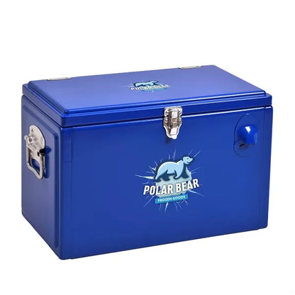 Metal Tool Box Cooler, Front & Top Imprint
