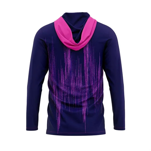Unisex & Kids' Sublimation UPF Microfiber Long Sleeve Hooded