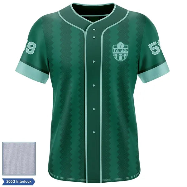 Rush - Men's & Kids' Sublimation Full Button Baseball Jersey