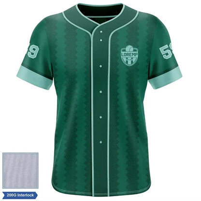 Rush - Men's & Kids' Sublimation Full Button Baseball Jersey