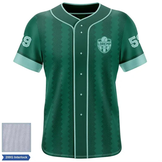Rush - Men's & Kids' Sublimation Full Button Baseball Jersey