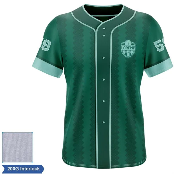 Rush - Men's & Kids' Sublimation Full Button Baseball Jersey