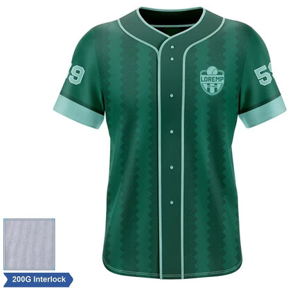 Rush - Men's & Kids' Sublimation Full Button Baseball Jersey