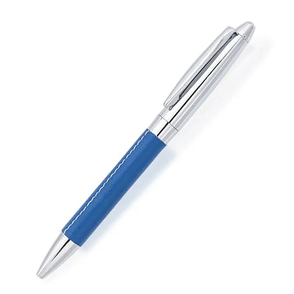 Anti-Slip Fine Point Twist PU Leather Wrapped Ballpoint Pen
