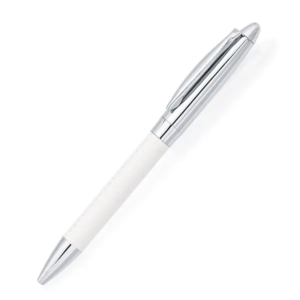 Anti-Slip Fine Point Twist PU Leather Wrapped Ballpoint Pen