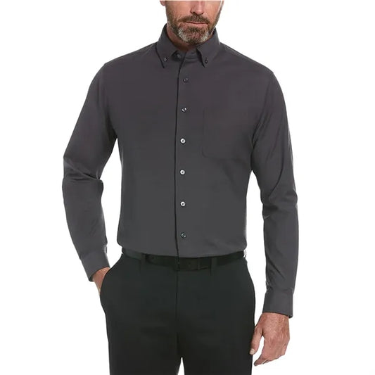 Perry Ellis Heathered Woven Shirt