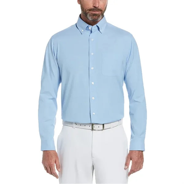Perry Ellis Heathered Woven Shirt