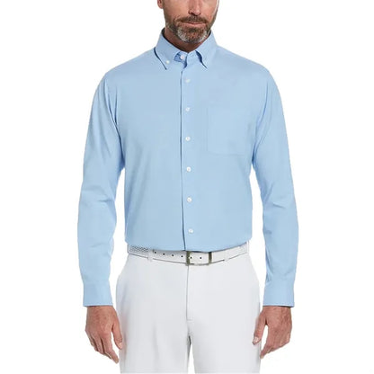 Perry Ellis Heathered Woven Shirt