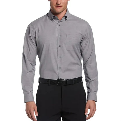 Perry Ellis Heathered Woven Shirt