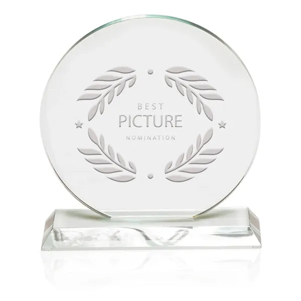 Round Crystal Glass Recognition Award