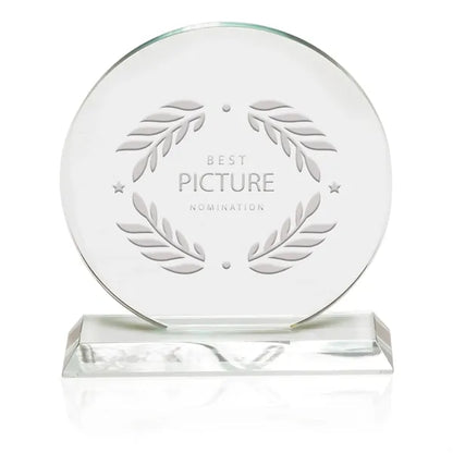 Round Crystal Glass Recognition Award