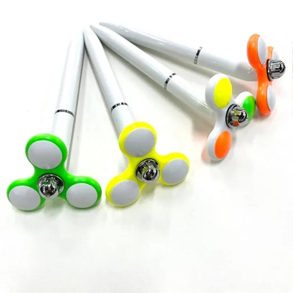 3-Color Stress Relief Fidget Spinner Smooth Writing Pen
