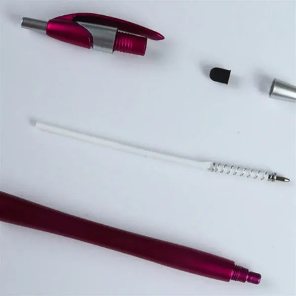 2-in-1 Retractable Screen-Safe Tip Stylus Ballpoint Pen