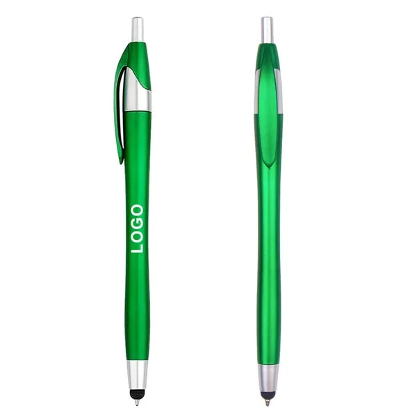 2-in-1 Retractable Screen-Safe Tip Stylus Ballpoint Pen