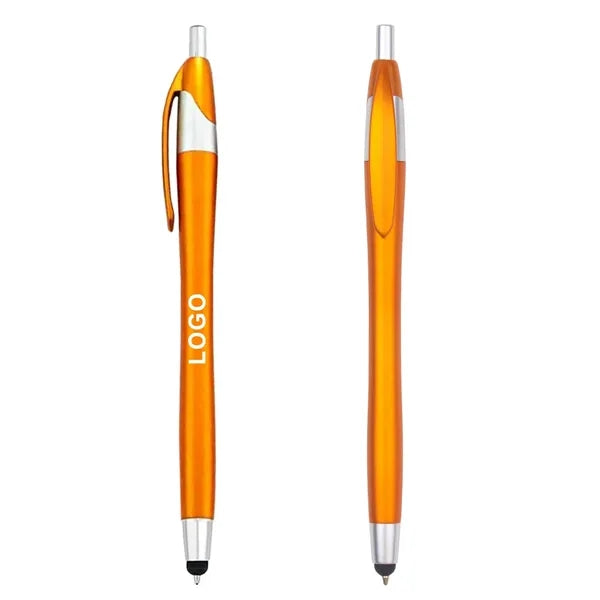 2-in-1 Retractable Screen-Safe Tip Stylus Ballpoint Pen
