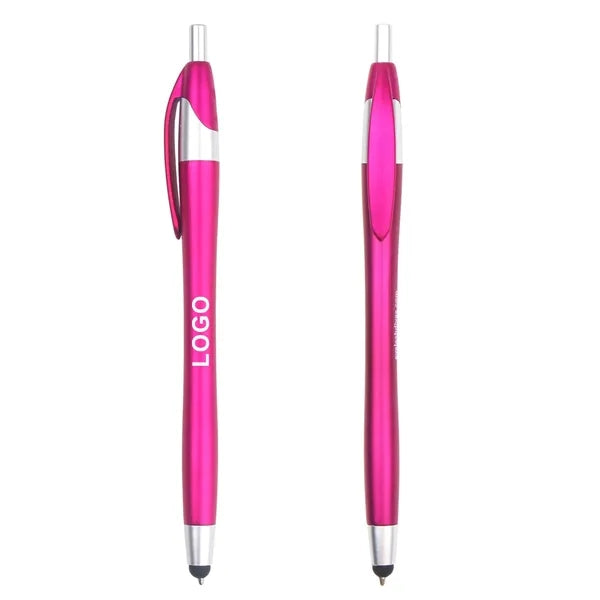2-in-1 Retractable Screen-Safe Tip Stylus Ballpoint Pen