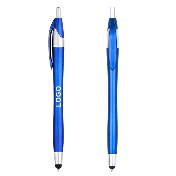 2-in-1 Retractable Screen-Safe Tip Stylus Ballpoint Pen