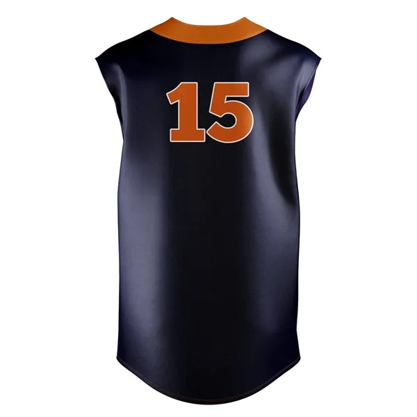 Men's and Kids' Sublimation 2-Button Sleeveless Baseball