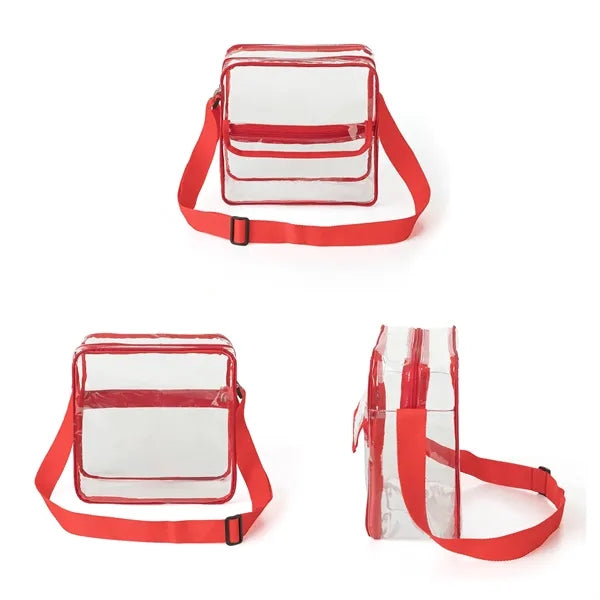 Basic Clear Stadium Security Messenger Bag